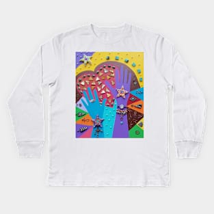 Mucho Mucho Amor Art by Harriette Knight Kids Long Sleeve T-Shirt